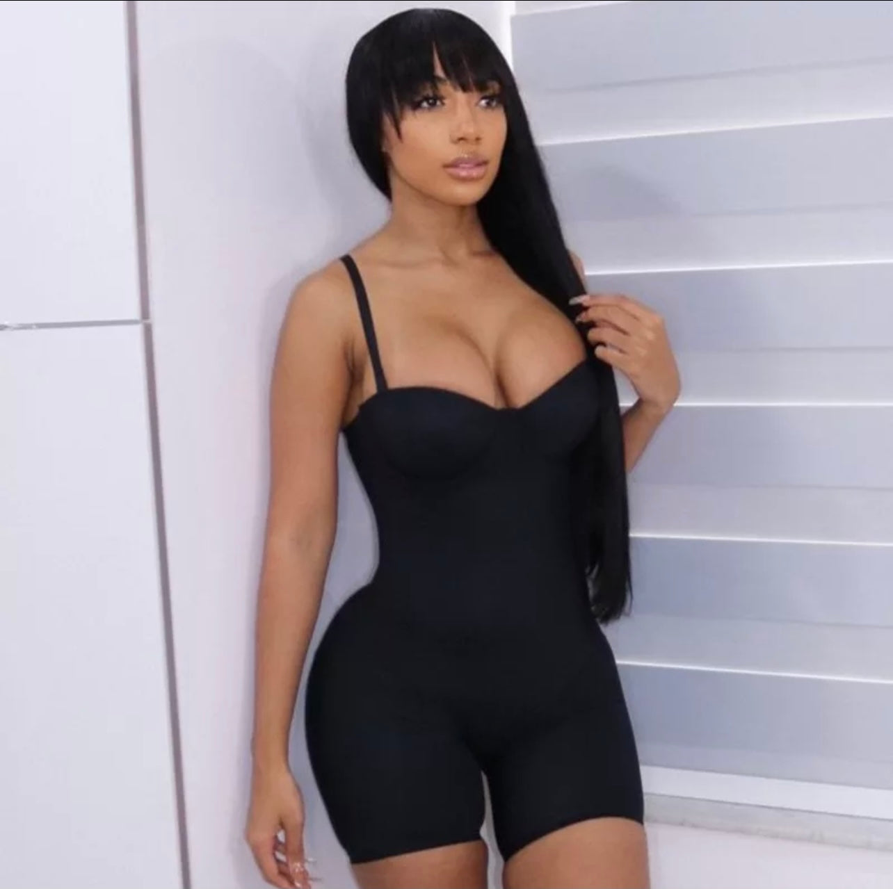 “BODY SHAPER” short jumpsuit