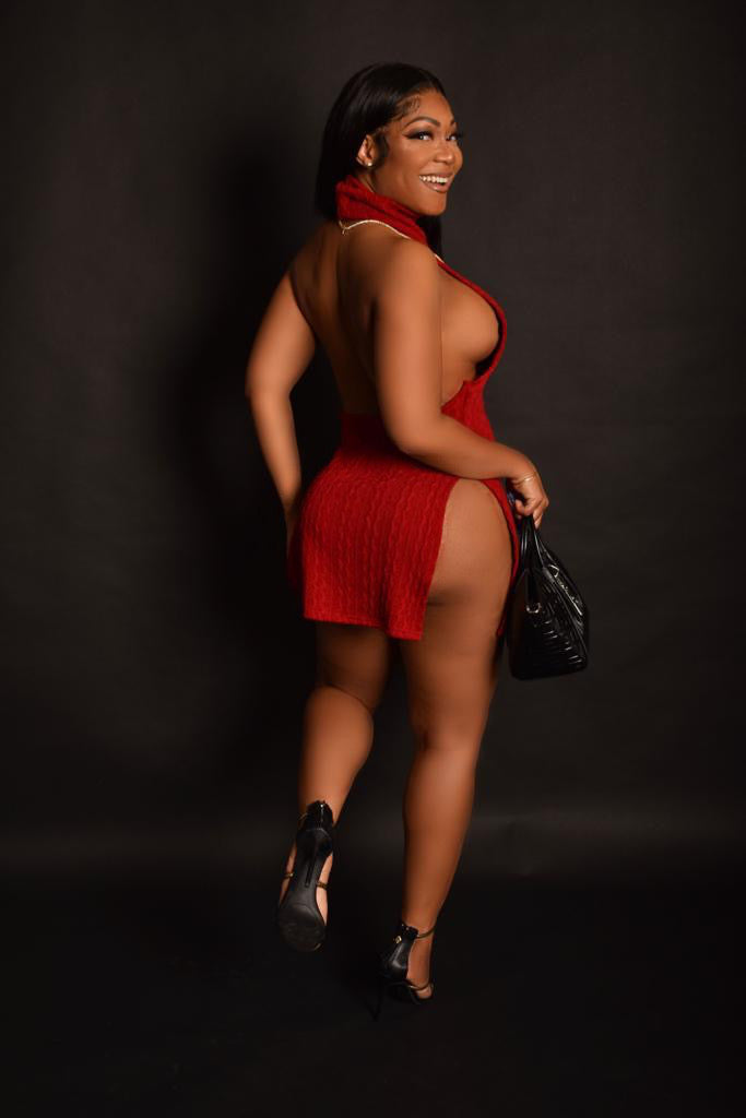 "Vibey" Mini Dress - Red