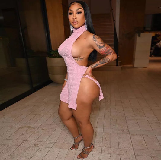 "Vibey" Mini Dress - Pink