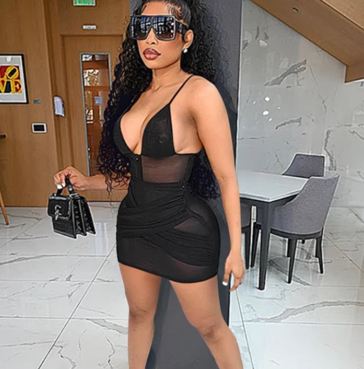 "Litty" Mini Dress - Black