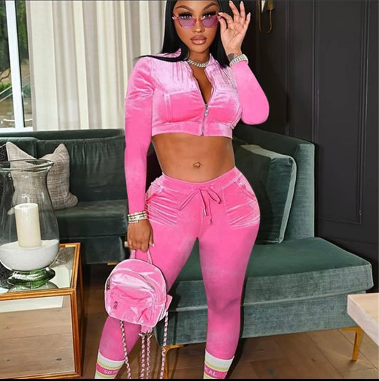 CHARITY VELVET - Pink