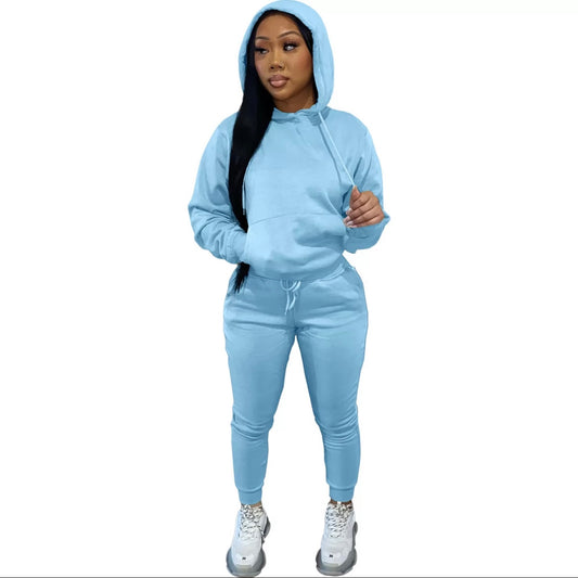 The “SKY BLUE” sweatpants Hoodie suits